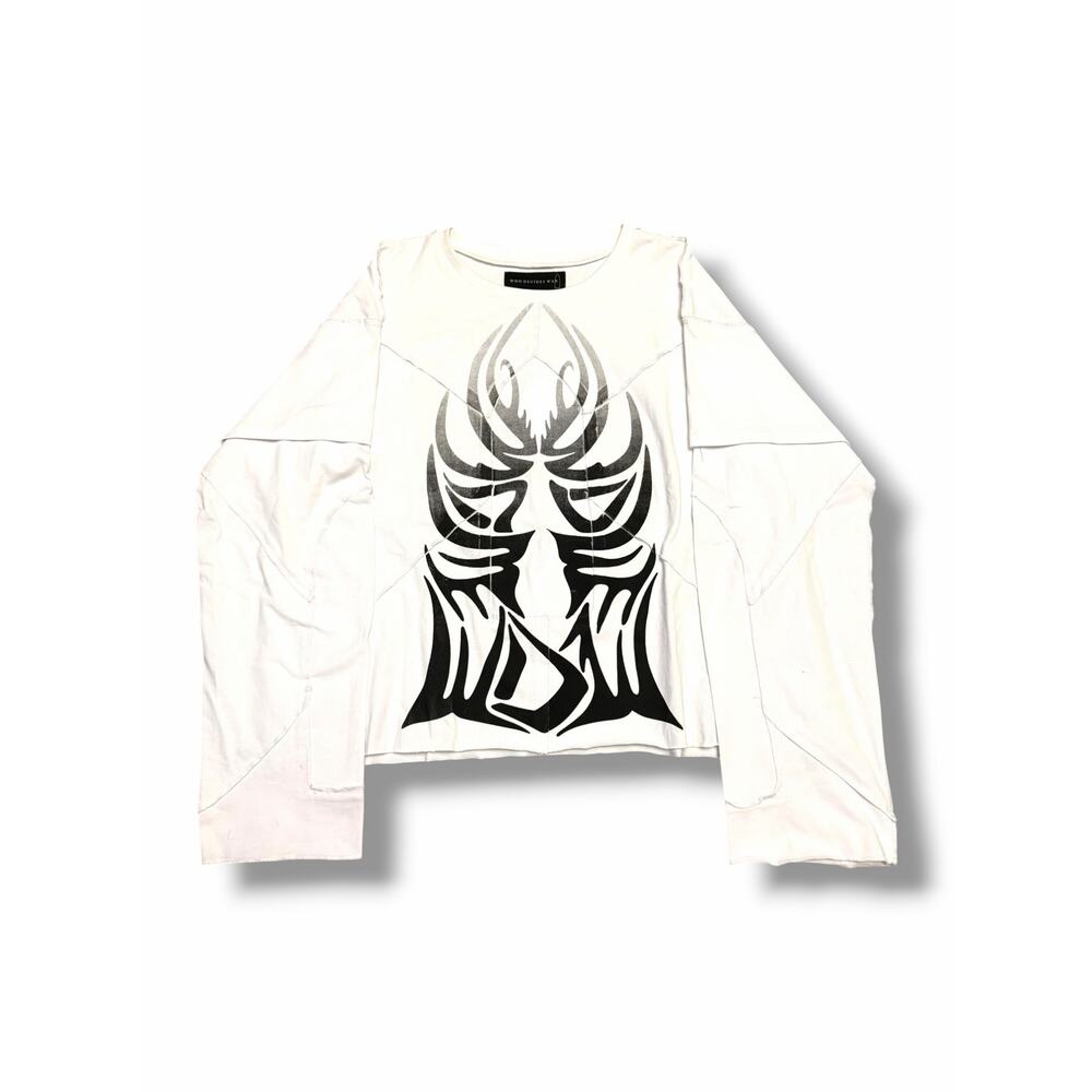 Who Decides War Winged Gradient Long-Sleeve T-Shirt | Size MEDIUM
